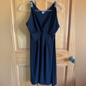 American City Wear Black Empire Waist Midi Dress – Size M